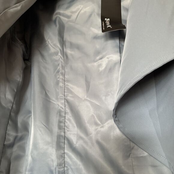 Allegra K Open Front Cardigan Jacket Work Office Business Suit Blazer Blue Sz M - Picture 9 of 16